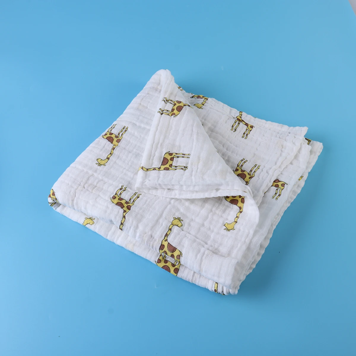 

Baby Swaddle Blanket Muslin Cotton Soft Newborn Receiving Blanket Bath Cloth Infant Sleeping Wrap Sweat Absorbing Breathable