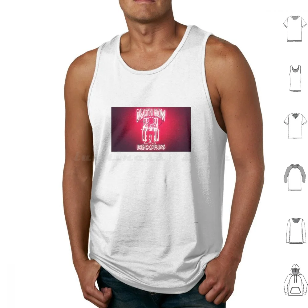 Death Row Records Sticker Tank Tops Vest Sleeveless Suge Knight Death Row Death Row Records Death Row Records Death Ow Death