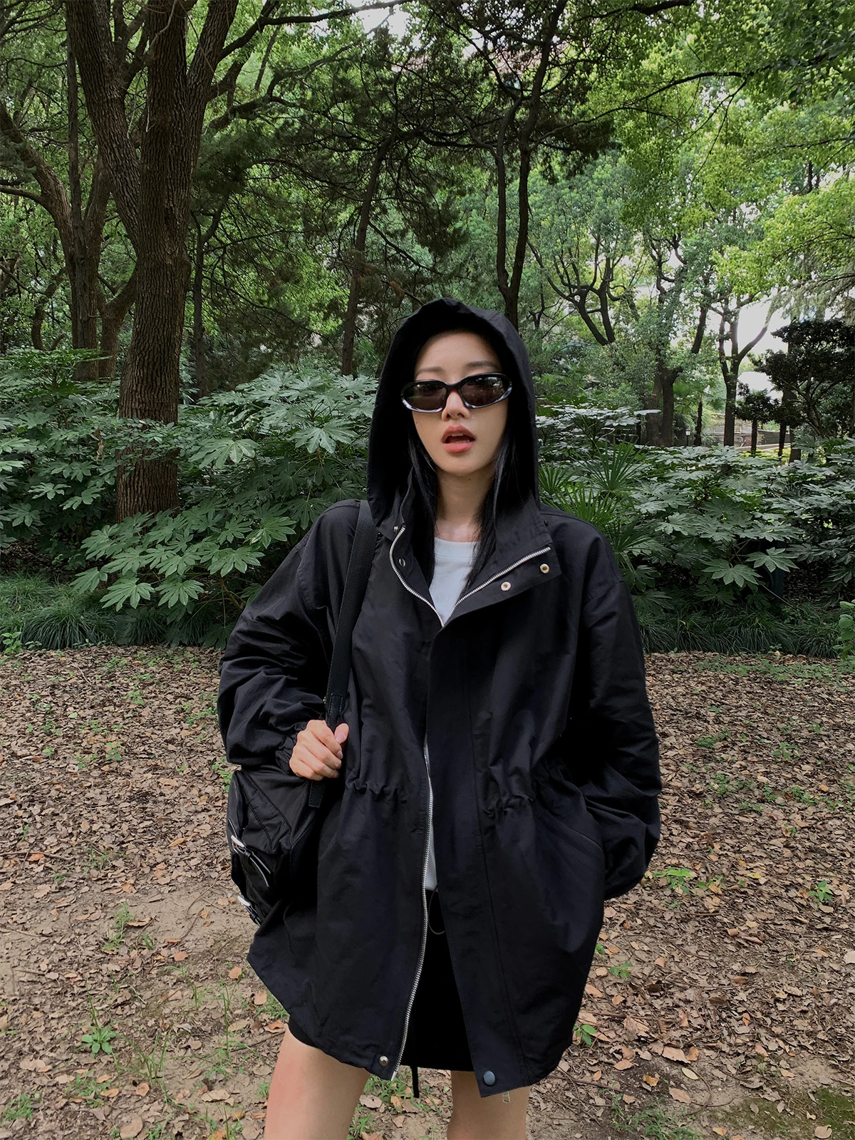 

Модный рабочий костюм-двойка: женская одежда из хлопка с длинным рукавом и воротником, весна-осень