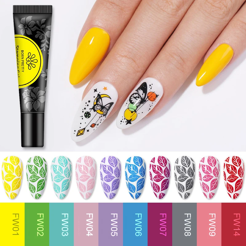 BORN PRETTY Stamping Gel Nail Polish Painting UV Led Gel DIY Stamping Image Print Nail Art Design For Manicure Nail Gel Polish