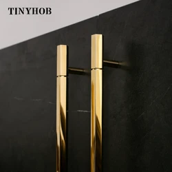 Shiny Gold/ Hexagon Solid Brass Drawer Knobs T Bar Handle Dresser Pulls Kitchen Cabinet Door Handle Pull  Bedroom Decor