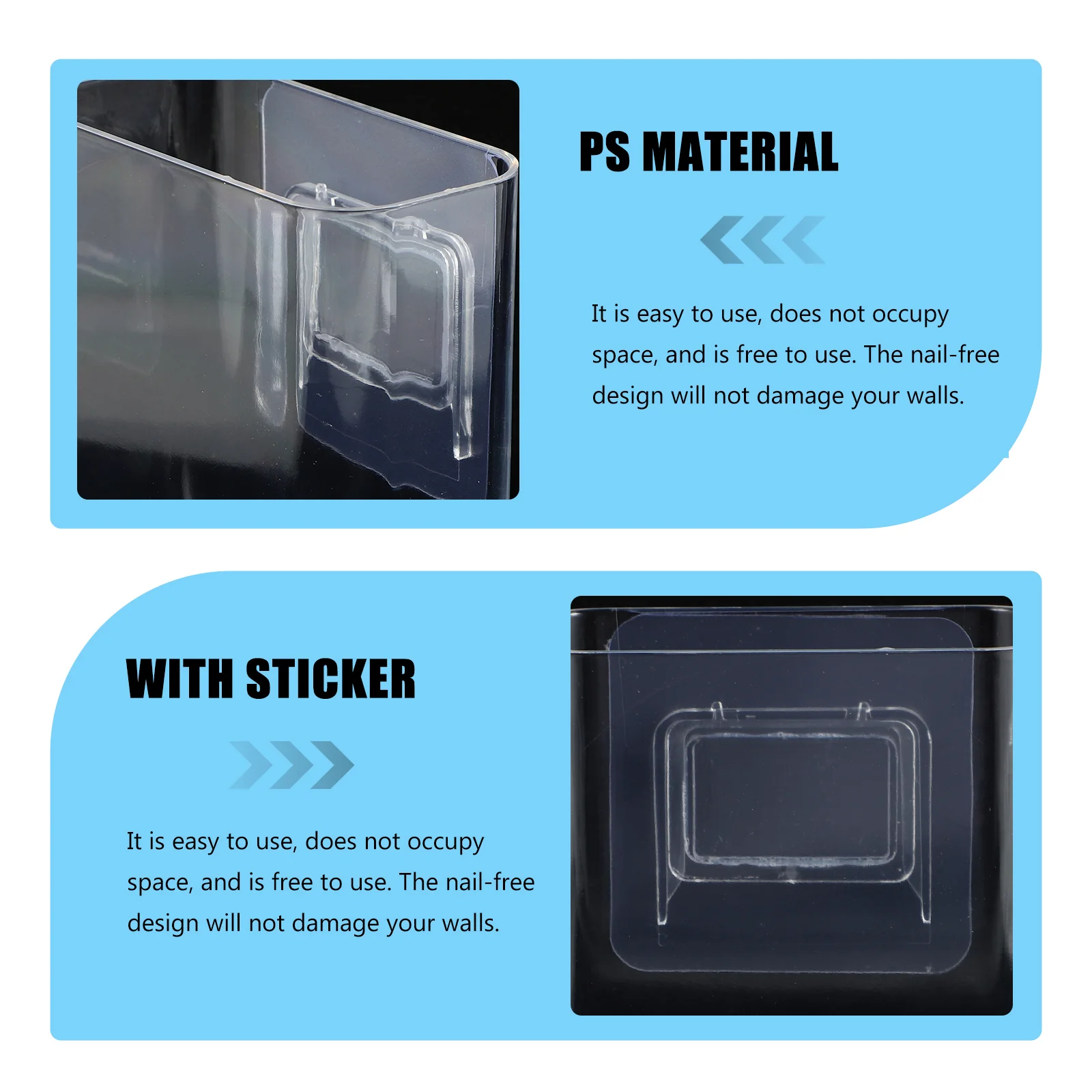 Wall Storage Box Rack Remote Controller Organizer Remoter Container Cell Phone Wall-mounted Holder Stand