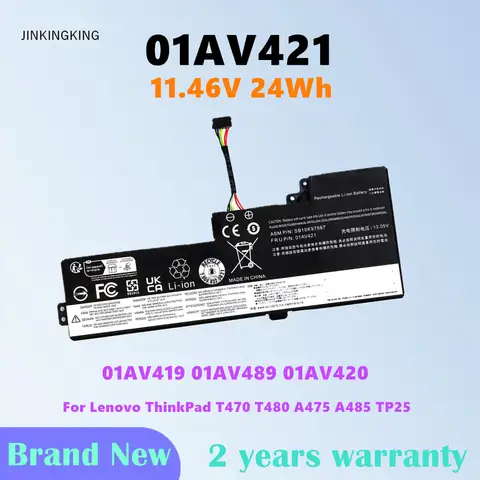 24Wh Laptop Battery For Lenovo ThinkPad T480 T470 A485 A475 01AV421 01AV419 SB10K97576 01AV420 SB10K97577 01AV489 SB10K97578