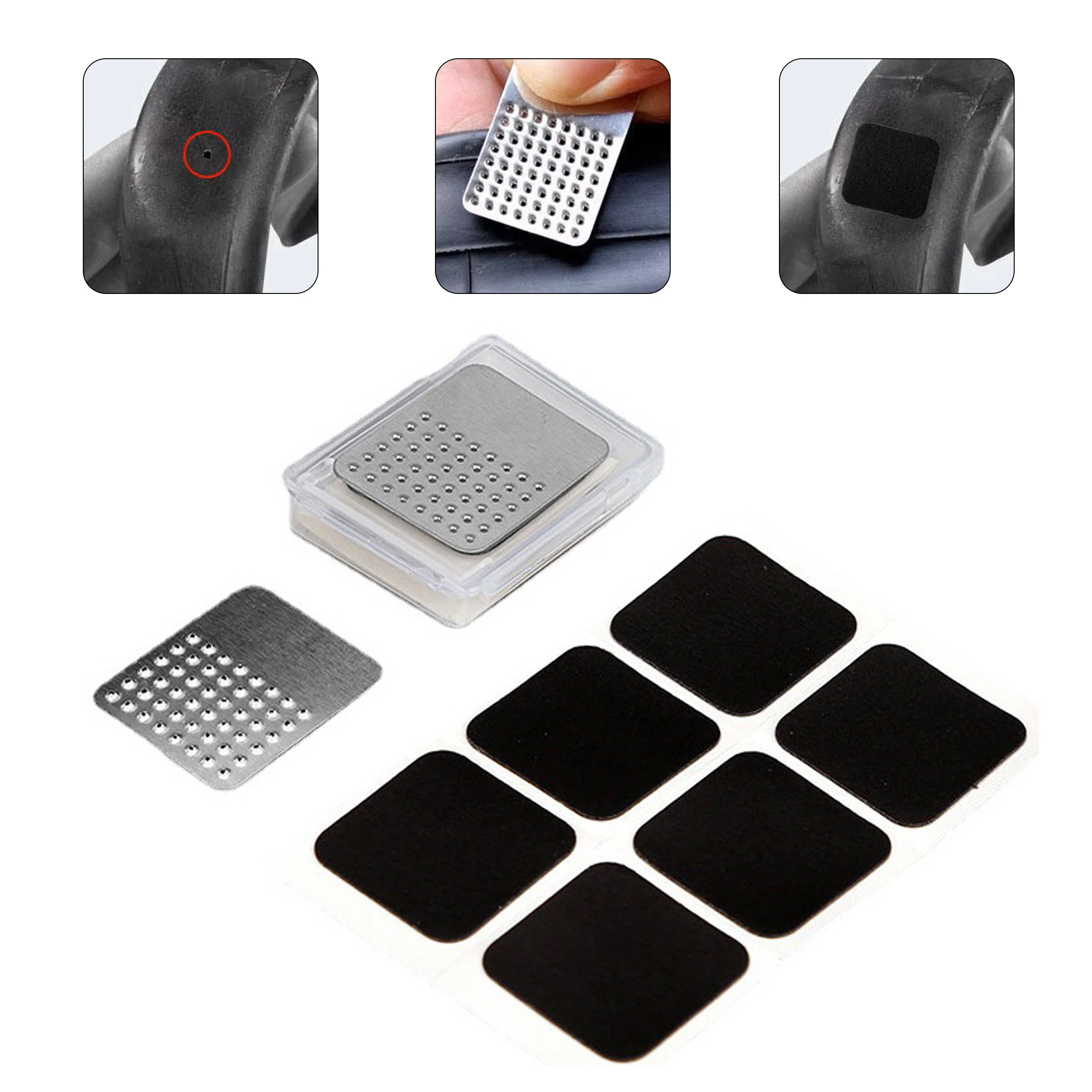 

Portable Glue-free Bicycle Tyre Tube Patch Bicycle Tire Patch Slice Repair Tools Bicycle Tire Repair Tools Set