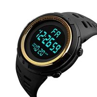 Montre de sport numérique pour hommes, étanche, décontractée, lumineuse, chronomètre, alarme, montre militaire Simple pour course à pied, escalade, pêche 4