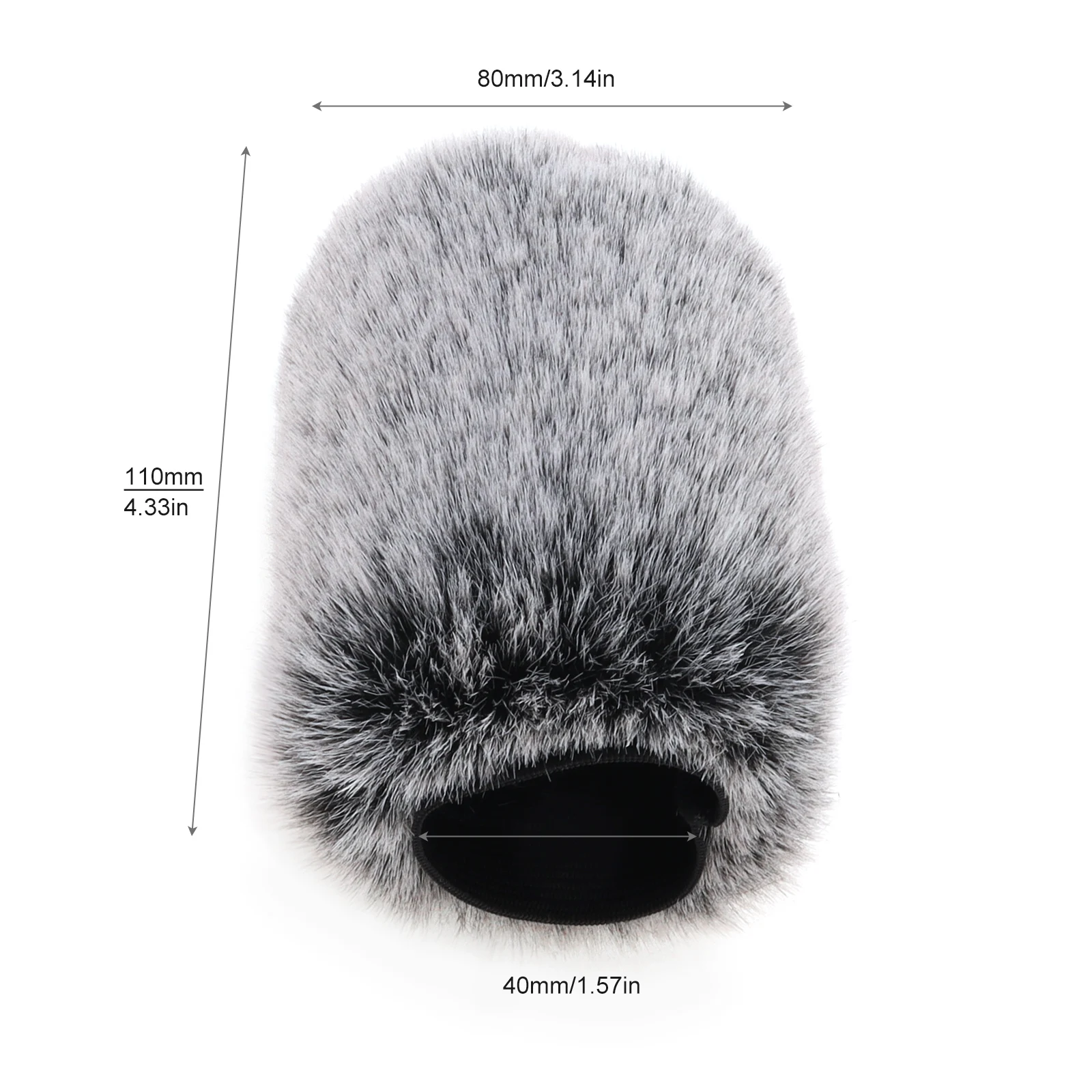 Микрофон Wind муфта лобовое стекло Muff пушистый микрофон с защитой от ветра микрофон пушистый для использования как в помещении, так и в помещении