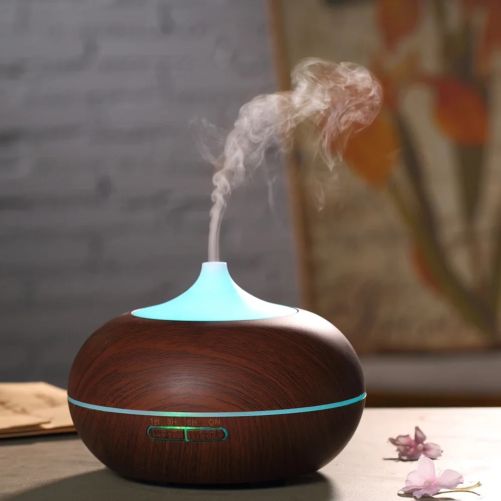Ultrasonic Air Humidifier LED Aroma Lamp Essential Oil Diffuser Aromatherapy 300ML 500ML Mist Maker Humidificador Difusor
