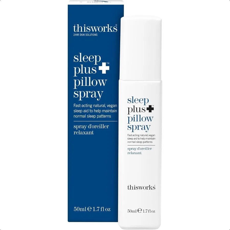 

Спрей-подушка This Works Sleep Plus 50 мл MotionActivated Sleep Spray, наполненный лавандой, ромашкой и Vetivert ScienceBacked