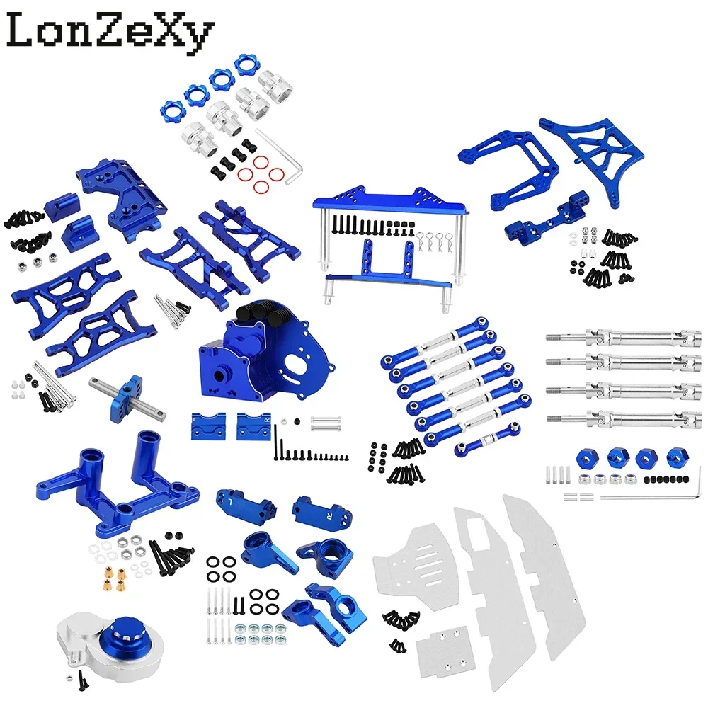 

Metal A Arms Drive Shaft Shocks Mount Chassis Links Rod Gearbox Housing Cover For 1/10 RC Slash 4x4 2WD Crawler Upgrade Part