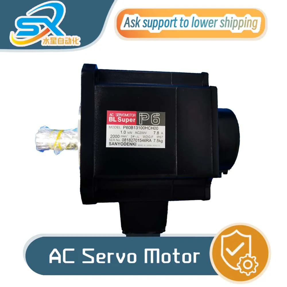 

100% Genuine Sanyo AC Servo Motor P60B13100HCH00 1000W Provide Factory Inspection Video Negotiated Sale