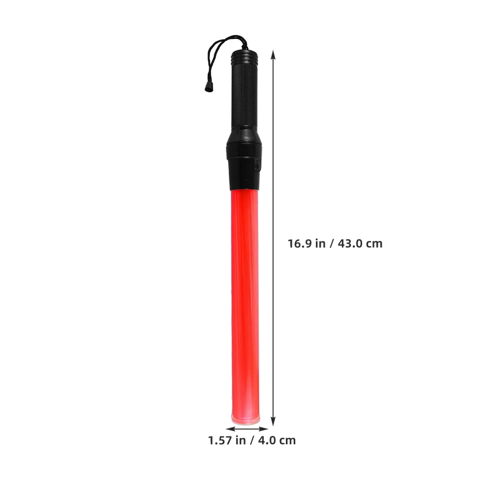 1pcs 43Cm Traffic Guiding Wand High Brightness Led Safety Light Stick Flashing Fluorescent Design For Night Visibility Outdoor