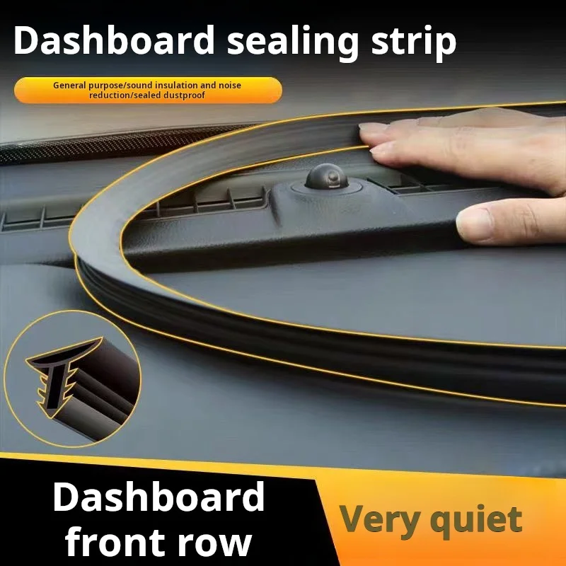 

Car center console seal strip Instrument panel sound insulation strip Interior noise reduction dust strip Front windshield gap r