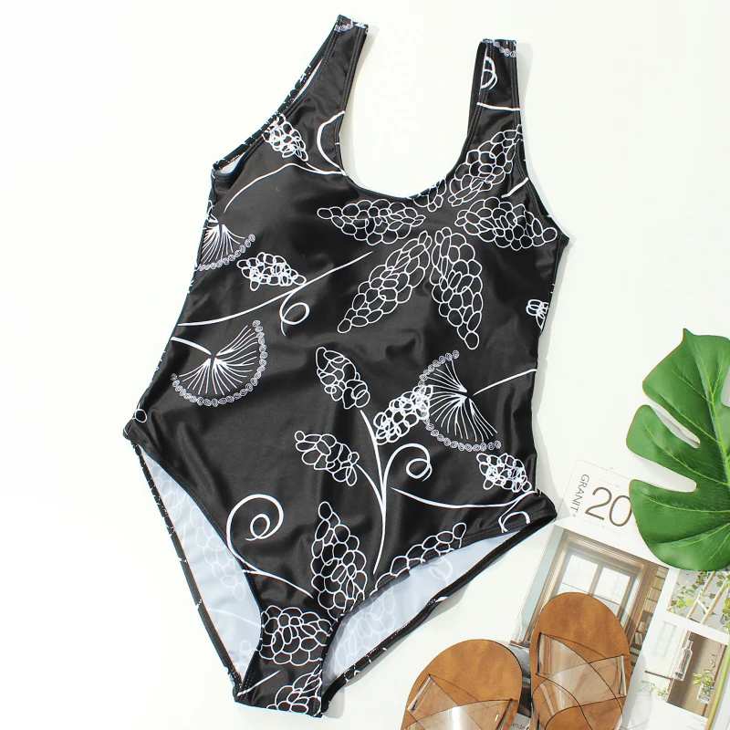 One Piece Swimsuit 2023 Floral Printed Big Size Swimwear Swimming Suit for Women Sexy Bathing Suit Women