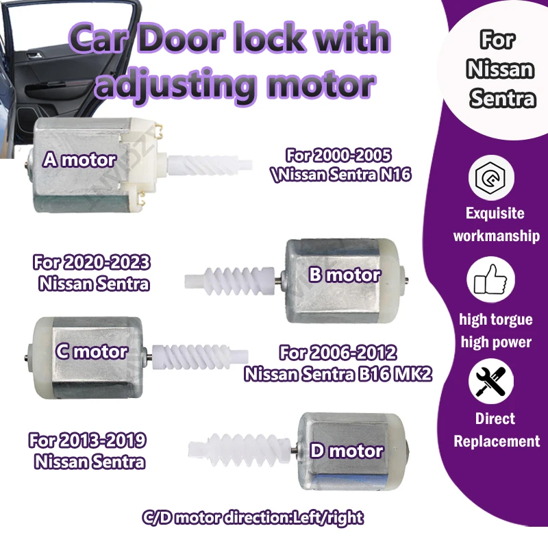 

FC-280SC-16220/FC-282/VD117Y28 For Sentra N16 B16 MK2 Car centre door lock 12V DC micro carbon brush motor high torque accessory
