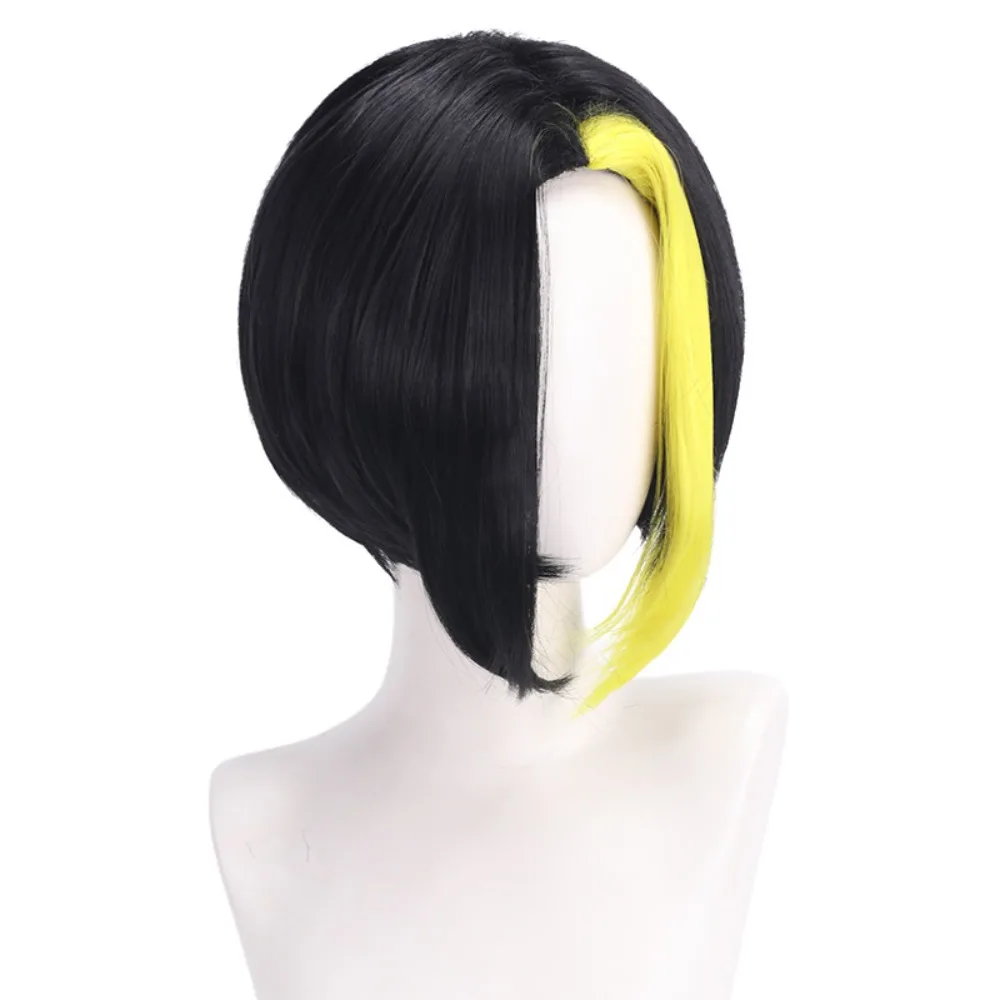 Mashle Magic and Muscles Cosplay Wig Fin Ames Black Hair for Men Women