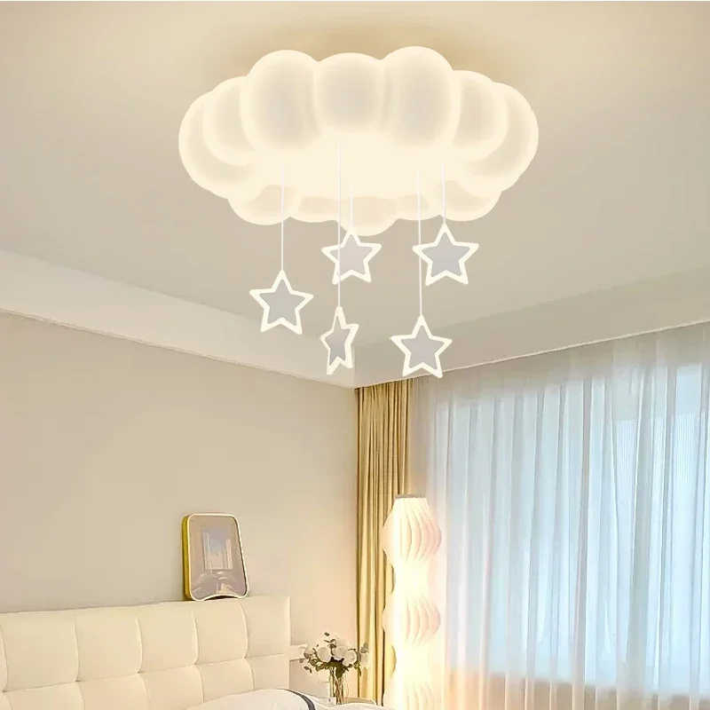 Warm Romantic Children\'s Room Ceiling Lights LED White Cloud Bubble Light Simple Modern Boy Girl Bedroom Baby Room Ceiling Lamps