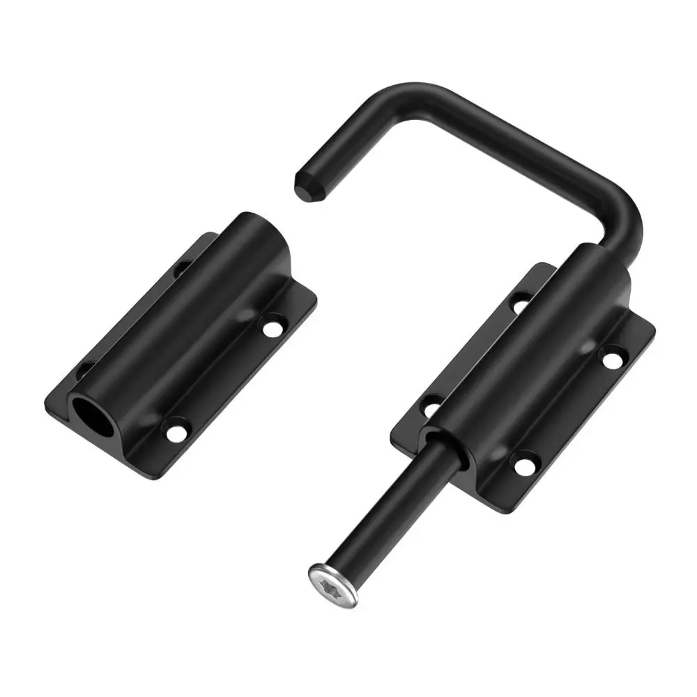 

Безопасная дверная защелка из алюминиевого сплава, неперфорированная защелка для ворот 90/180 градусов, универсальная дверная пряжка унисекс, домашнее оборудование