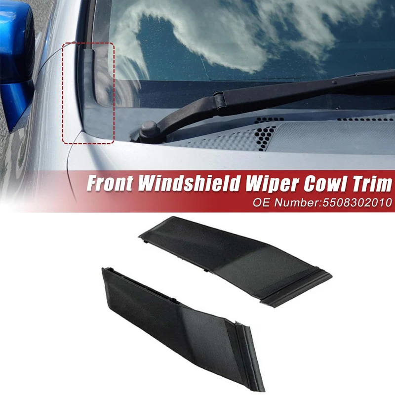 For Toyota Corolla 2014-2019 Front Cover,Side Cover,Extended Cover,Guide Plate,Side Corner Plate,Mudguard Cover,2Pcs Wiper Cover