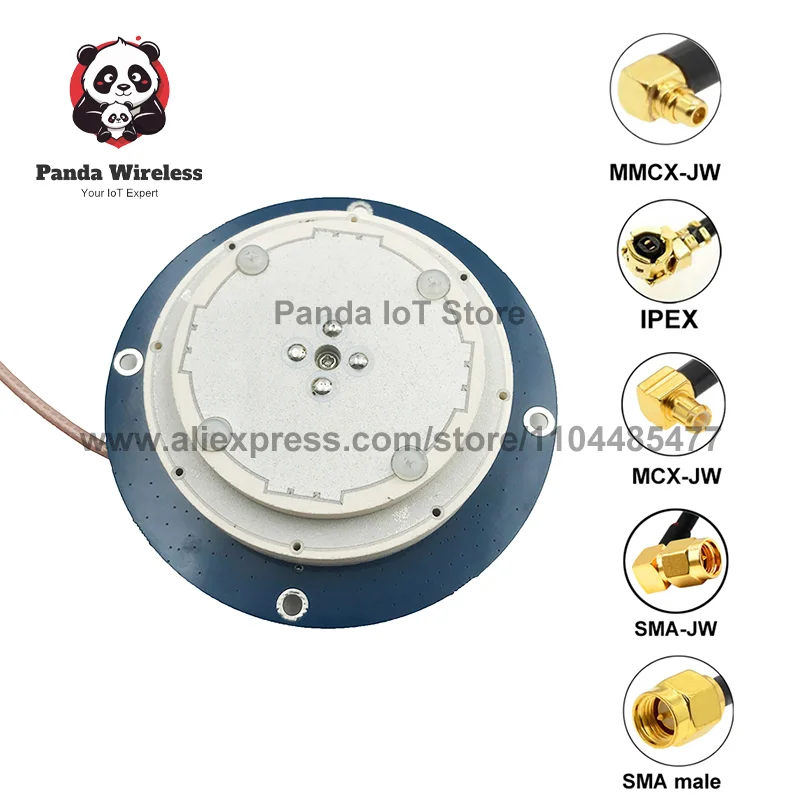 

EM-FD8055BT GNSS RTK Антенна GPS L1 L2 L5 Glonass Galileo BDs SMA MMCX MCX UFL Кабель 21 СМ Полночастотные приложения