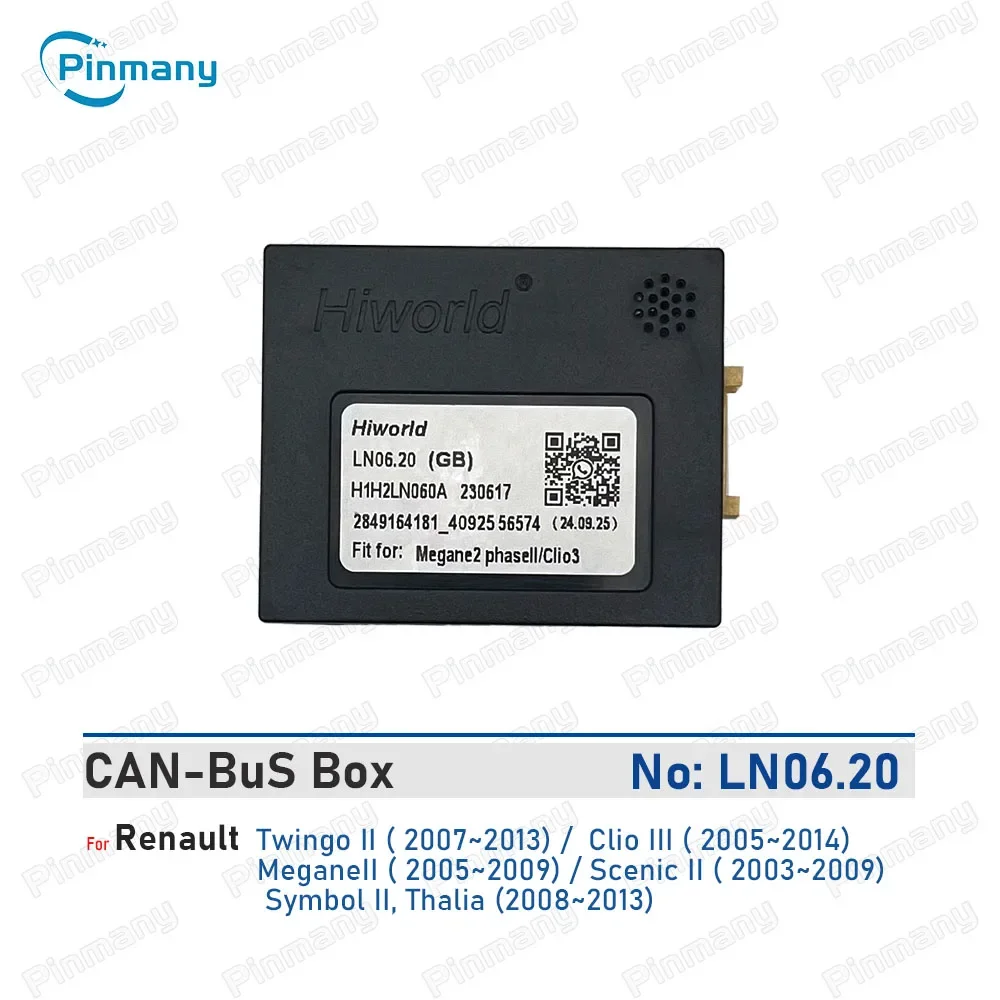 Car Android Head Unit CANBus Adapter Hiworld CAN Bus Decoder LN06 for Renault Twingo2 Clio3 Megane2 Scenic2 Symbol2 Thalia