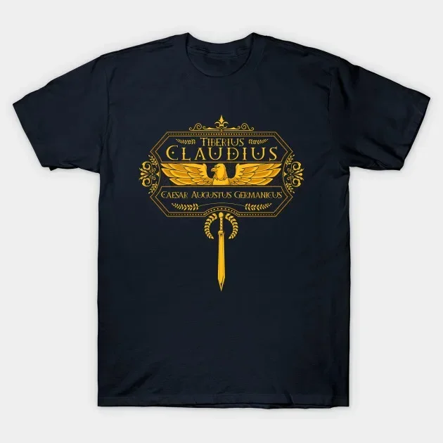 Roman Legion Eagle, Laurel and Gladius Roman Emperor Claudius T-Shirt New 100% Cotton O-Neck Short Sleeve Casual Mens T-shirt