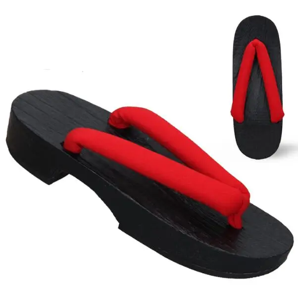 

Japanese Shoes Clogs Japanese Slippers Flip Flop Women Vintage Wood Summer Black Home