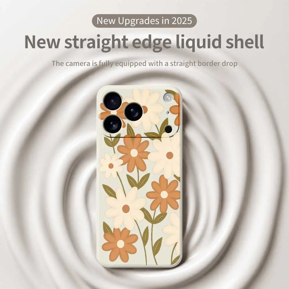Little Daisy Phone Case For iPhone 17 Pro Max 17 Air 16 15 14 13 12 11 Pro Max XS Max 7 8 Plus 16e 16 15 Plus TPU Cover Coque