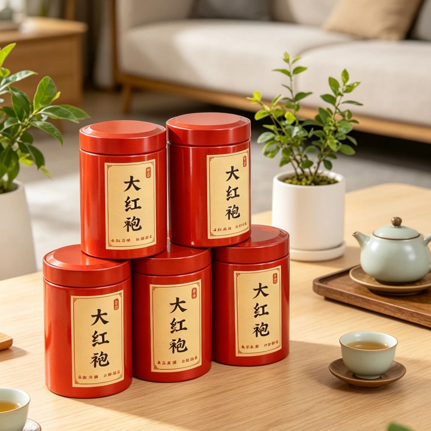 hitea-small-tea-canister-wedding-gift-practical-red-robe-tea-small-package-gift-ideal-for-wedding-celebration-and-festive-occ