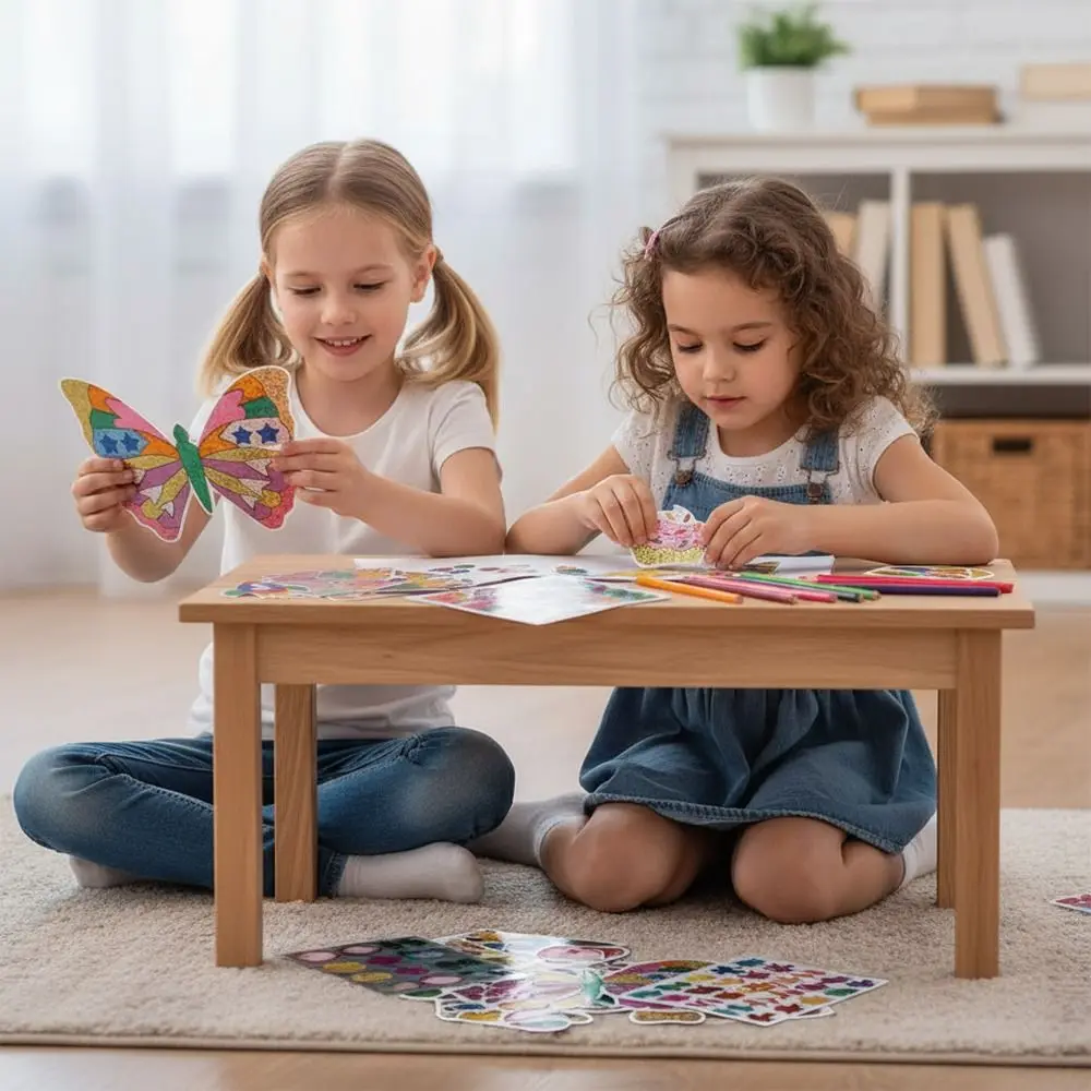 متعدد الألوان DIY Foilart ملصق ذاتية اللصق التنوير ملصقات الكرتون نمط الكرتون التصميم الإبداعي ألعاب تعليمية #4