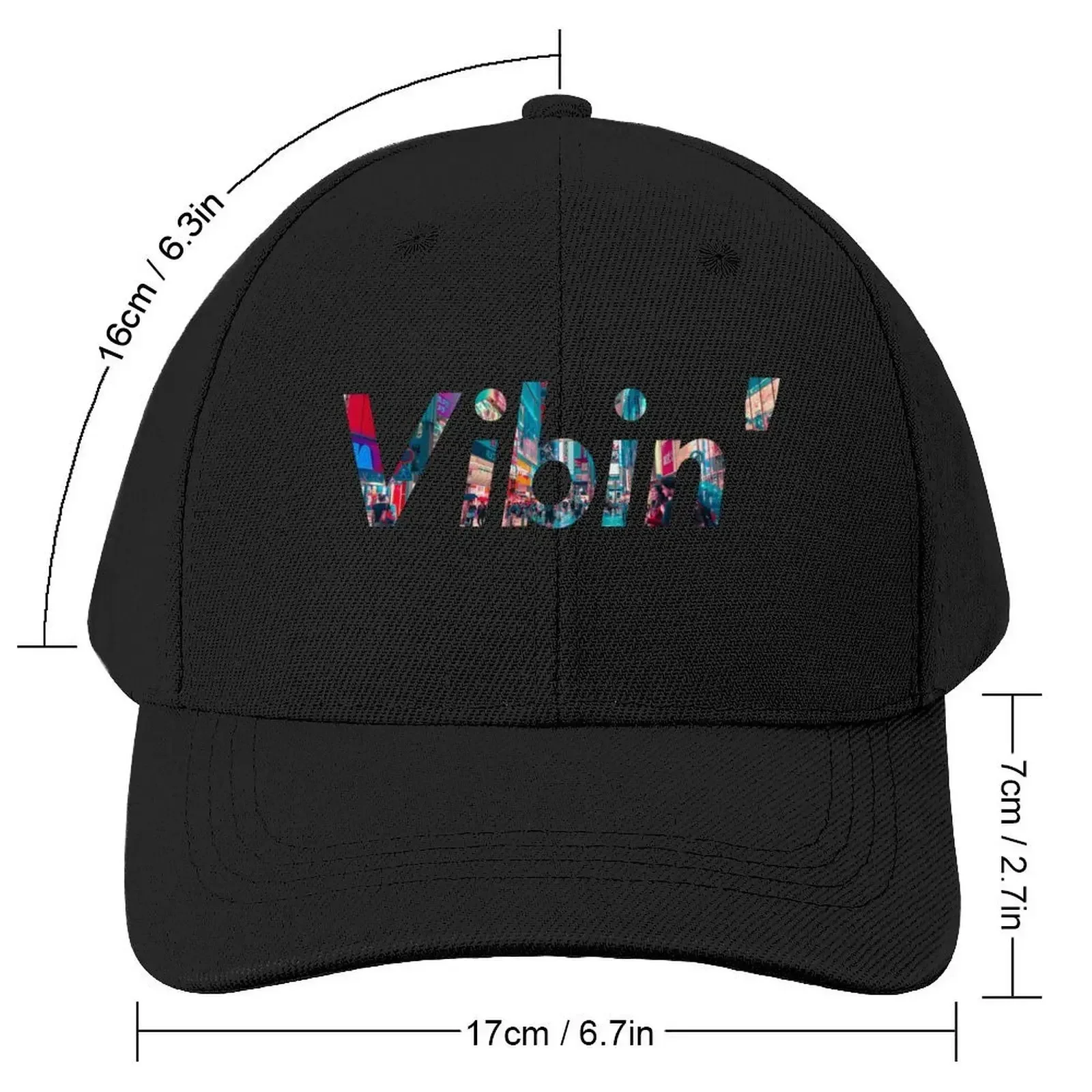 Vibin' - Tokyo Background (Lofi Inspired)Cap Baseball Cap sun caps Sunhat Women's Golf Clothing Men's