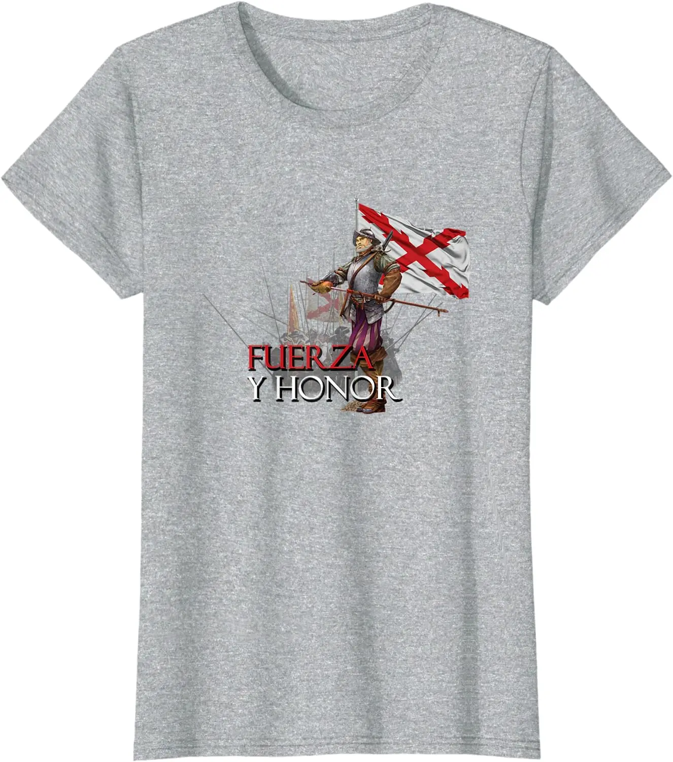 Fuerza Y Honor. Militar Men T-Shirt Short Sleeve Casual 100% Cotton O-Neck Mens T Shirts