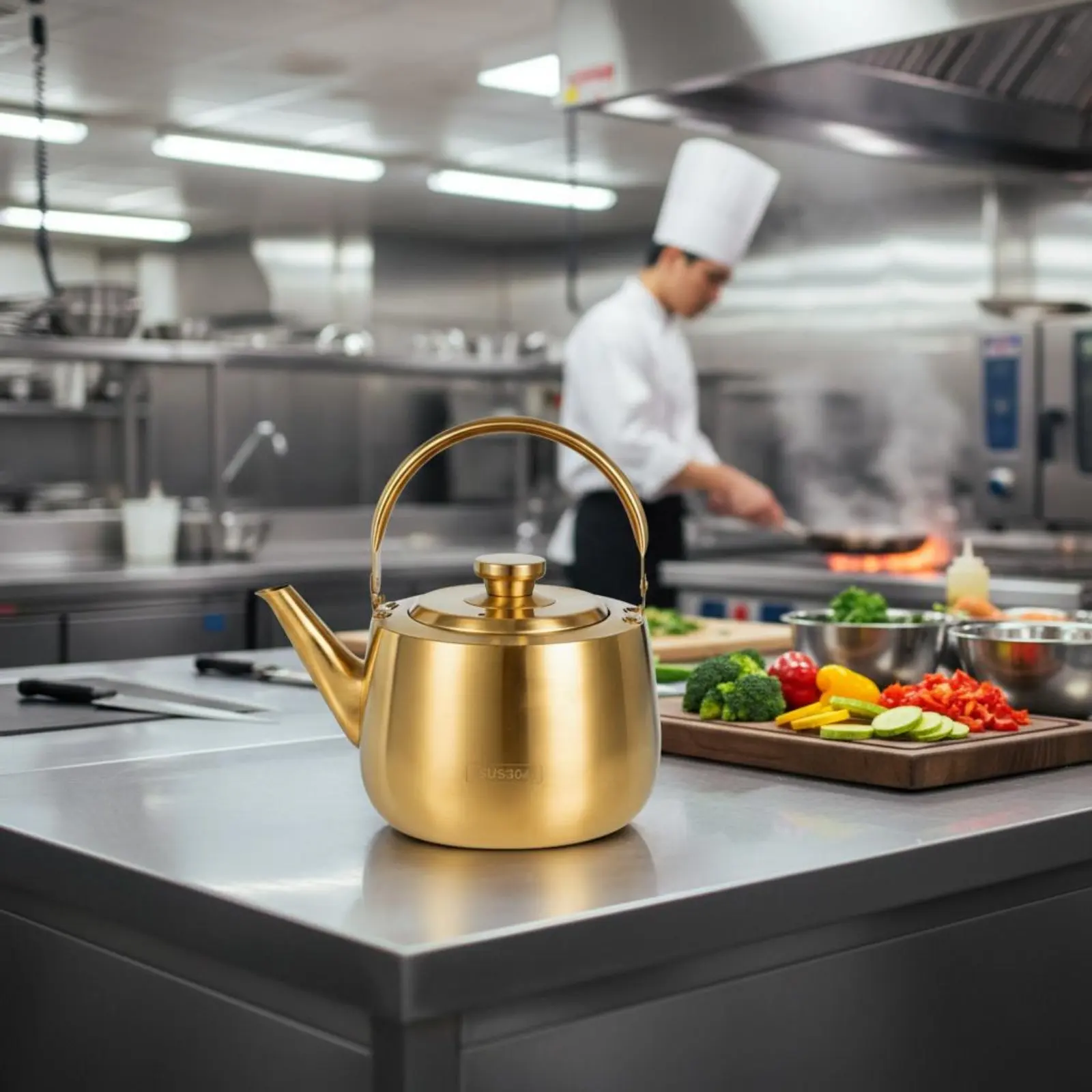 Large Capacity Water Boiler Versatile Stovetop Kettle Stainless Steel Stovetop Kettle Easy to Clean Professional Soup Pot