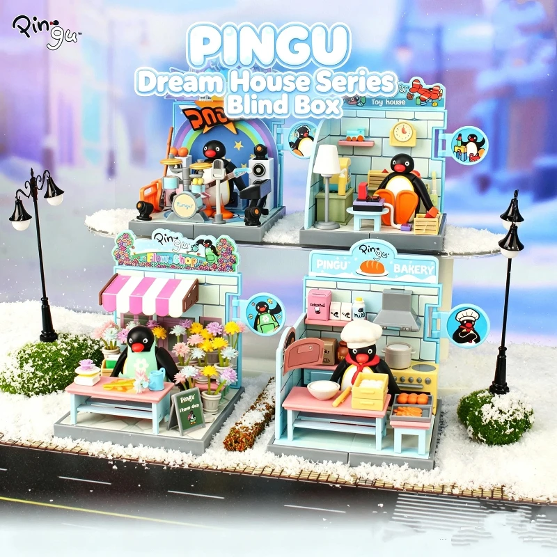 lot-de-4-figurines-miniatures-mignonnes-de-la-serie-pingu-dream-house-boite-surprise-collection-famille-de-pingouins-ornement-de-scene-maison-de-fleurs-pour-bureau