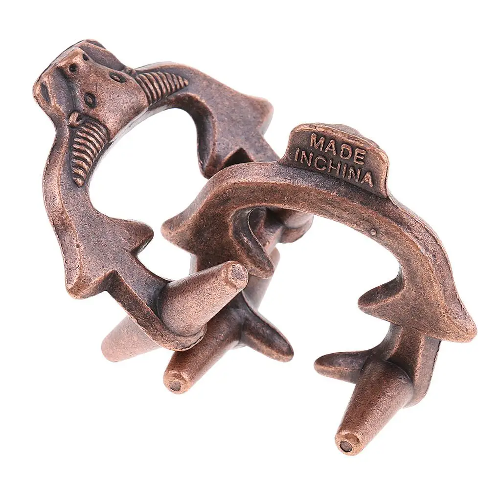 1pc crianças iq treinamento brinquedo mente jogo cérebro teaser touro bloqueio quebra-cabeça truque de magia