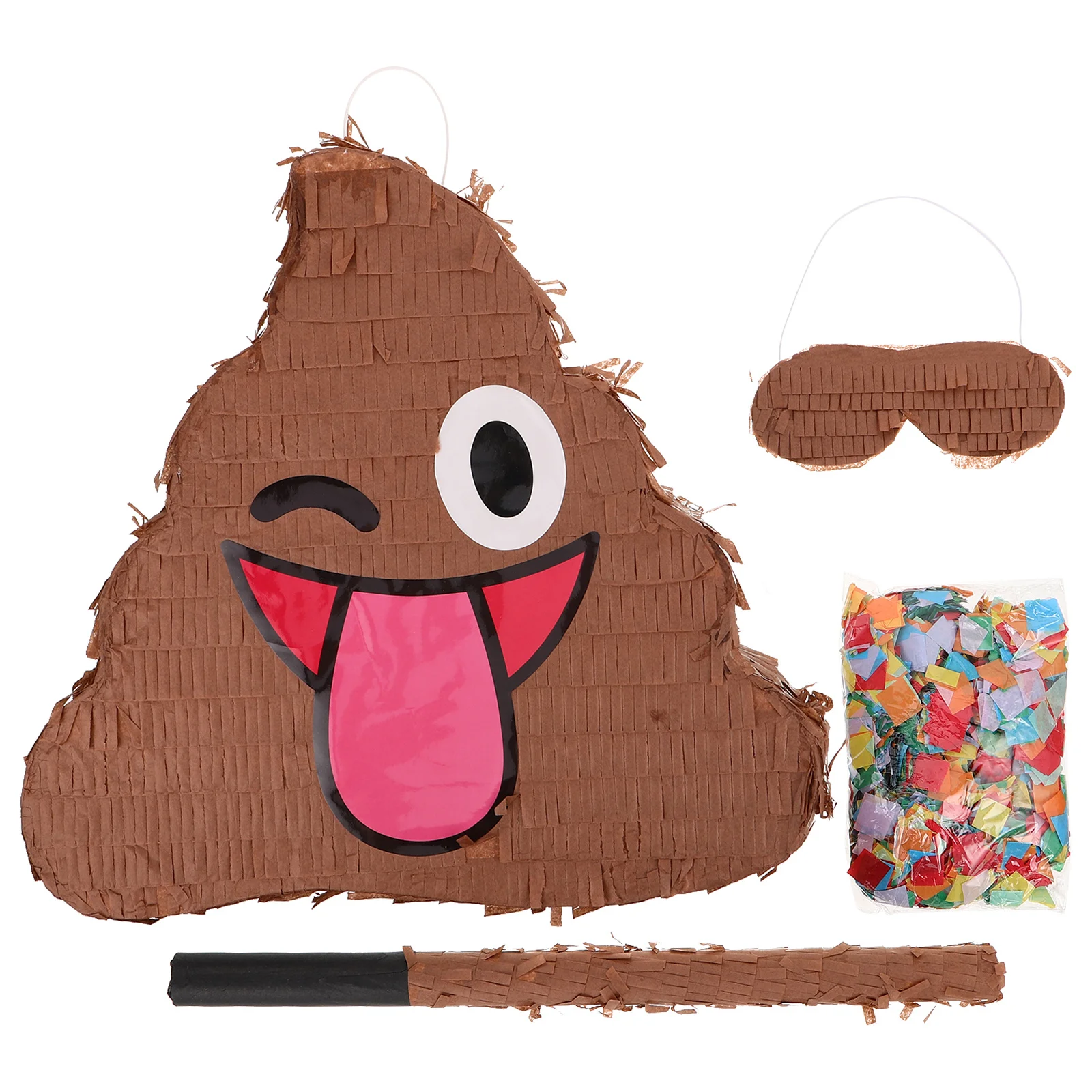 

1Set Poop Pinata Unique Design Interactive Candy Smashing Game Family Fun Party Essential for Kids Adults Birthday Events