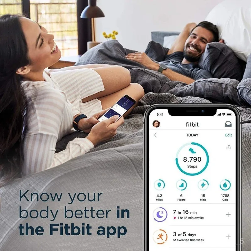 Google Fitbit charge4 smart watch heart rate sleep steps exercise detection smart reminder blood oxygen detection Bluetooth smar - Image 7