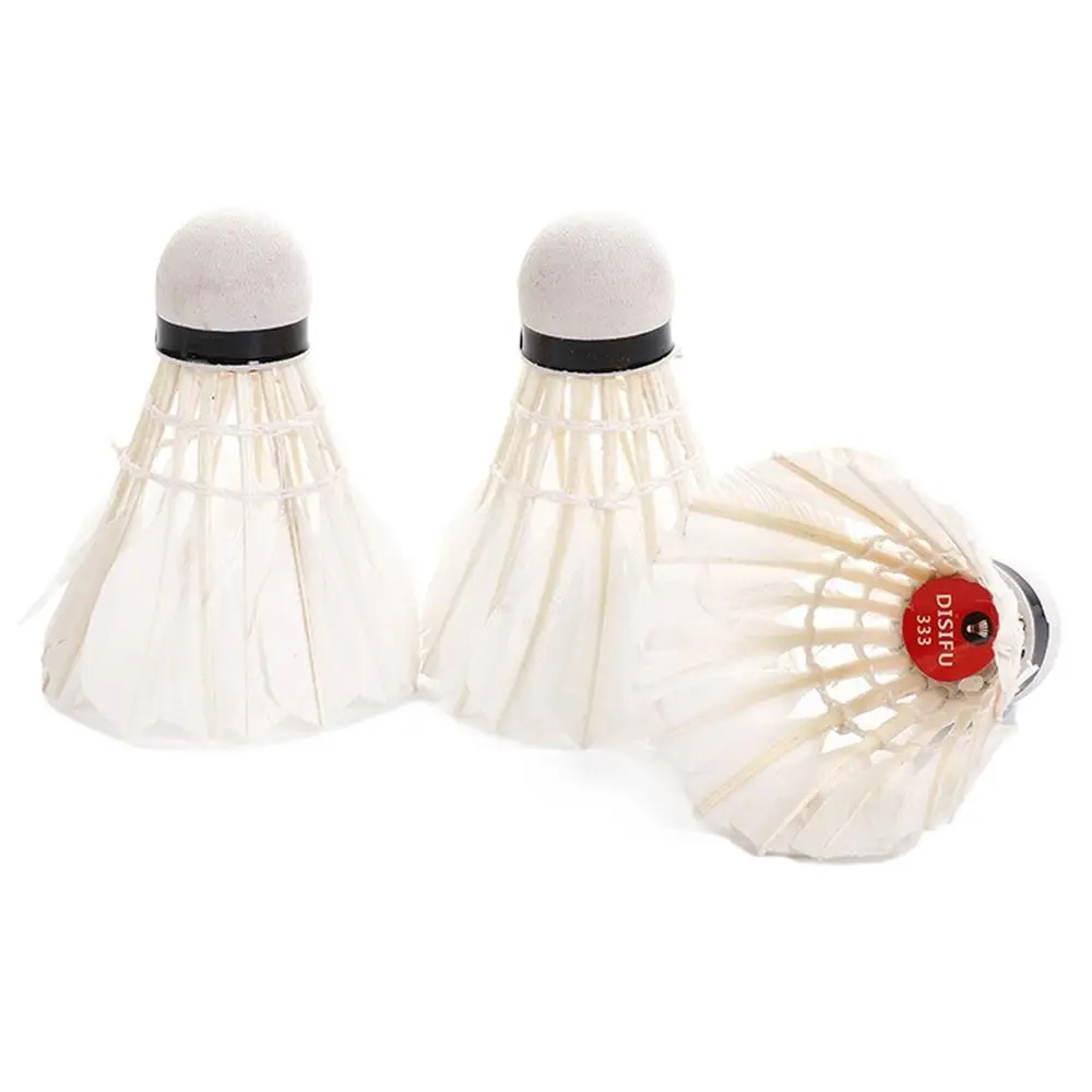 Afbeelding 5: 3/6PCS Wit Schuimkop Sportaccessoires Trainingsbenodigdheden Shuttle Bal Windbestendigheid Eendenveren Badminton