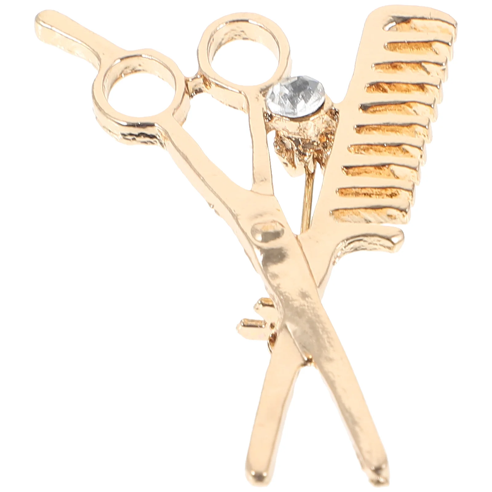 Scissor Style Brooch Birthday Pins for Women Brooches Combs Gifts Barber Zinc Alloy Man Boutonniere