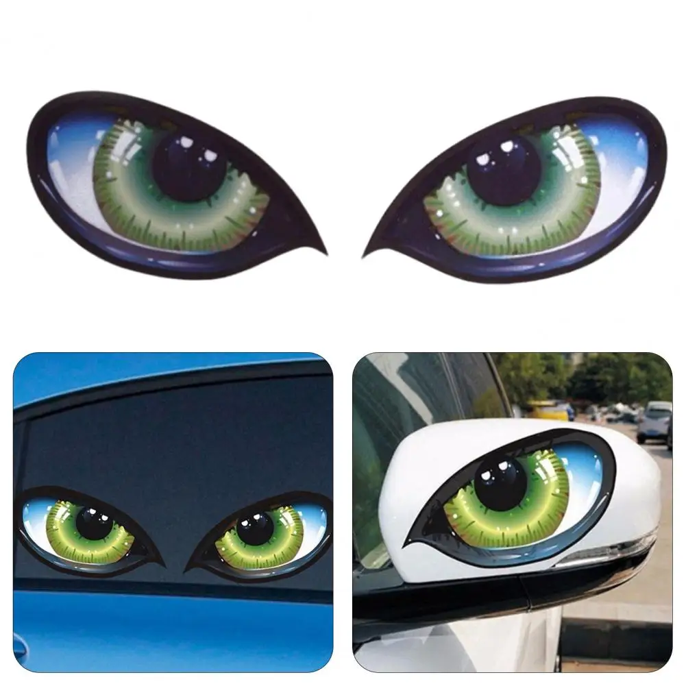 3D Rearview Mirror Decal Vanity Mirror Sticker Waterproof Easy To Apply Rear View Mirror Vinyl Decal Car Accessories 화장경 스티커