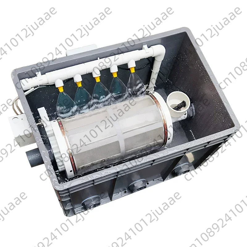 Fish Pond Water Treatment Micro Drum Filter Koi Biological Filtration System