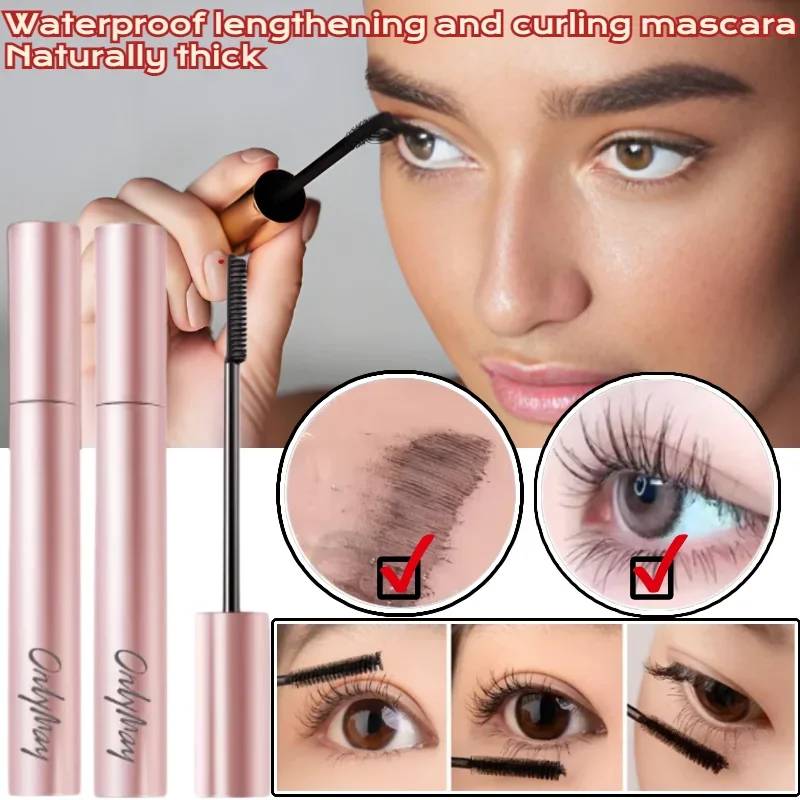 

Fine Comb Type Mascara, Long and Thick Shape, Curling Without Flying Legs, Not Easy To Smudge, Waterproof Long Mascara