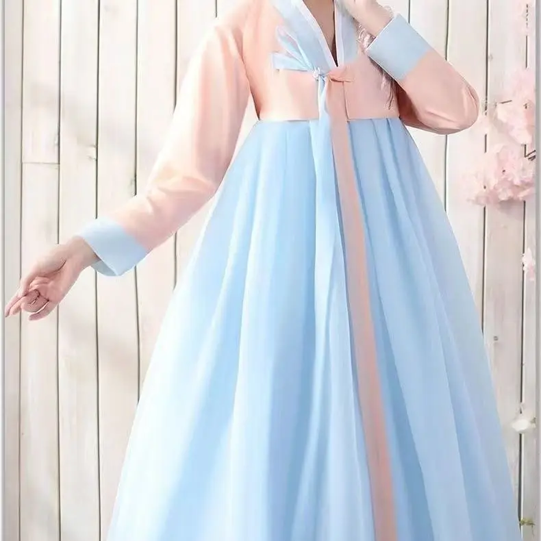 Korean Hanbok Dress for Women,ancient Traditional Stage Dance Costume,Asian Clothes,lady Palace,Korean Wedding Dance Cloth