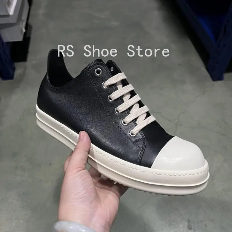 

Ro Designer Luxury Casual Shoe Men Boots Women Sneaker Low Top Shoes Geobasket Lace-up Black Leather Sneakers