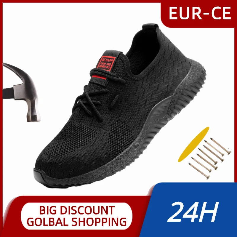 

Anti Shock Lightweight Protection Safety Shoes Steel Toe Puncture-proof Outsole Cushioned Comfort Security Protective Shoes