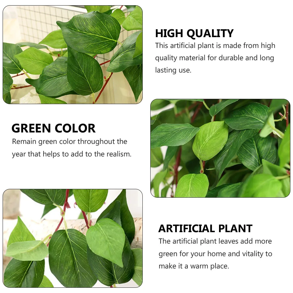 

1Pcs Green Rattan Wall Hanging Plant Simulation Decoration Wedding Centerpiece Artificial Plant Decor for Home Office Party