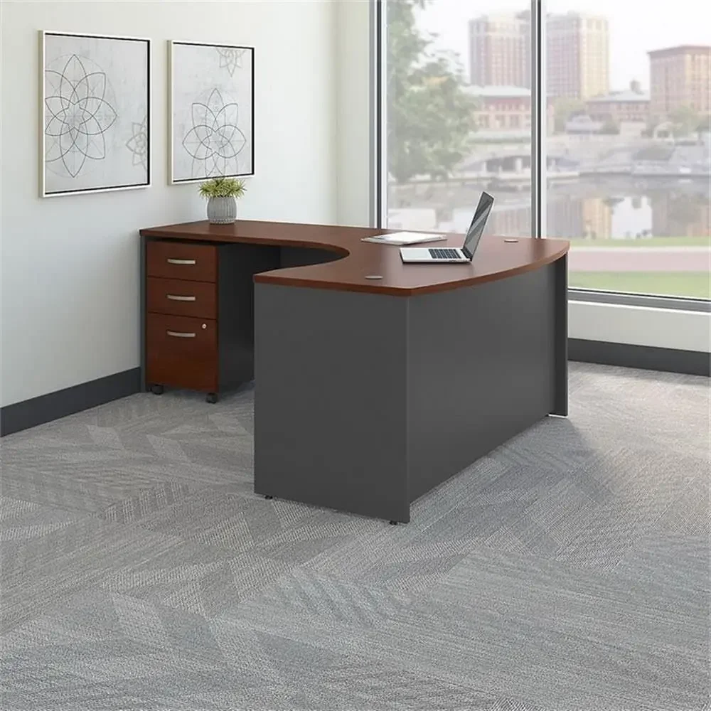 

Special OfferBush Businurniture Series C Let Hd L Shaped Desk With Mobile Ile Cabinet In Hansen Cherry