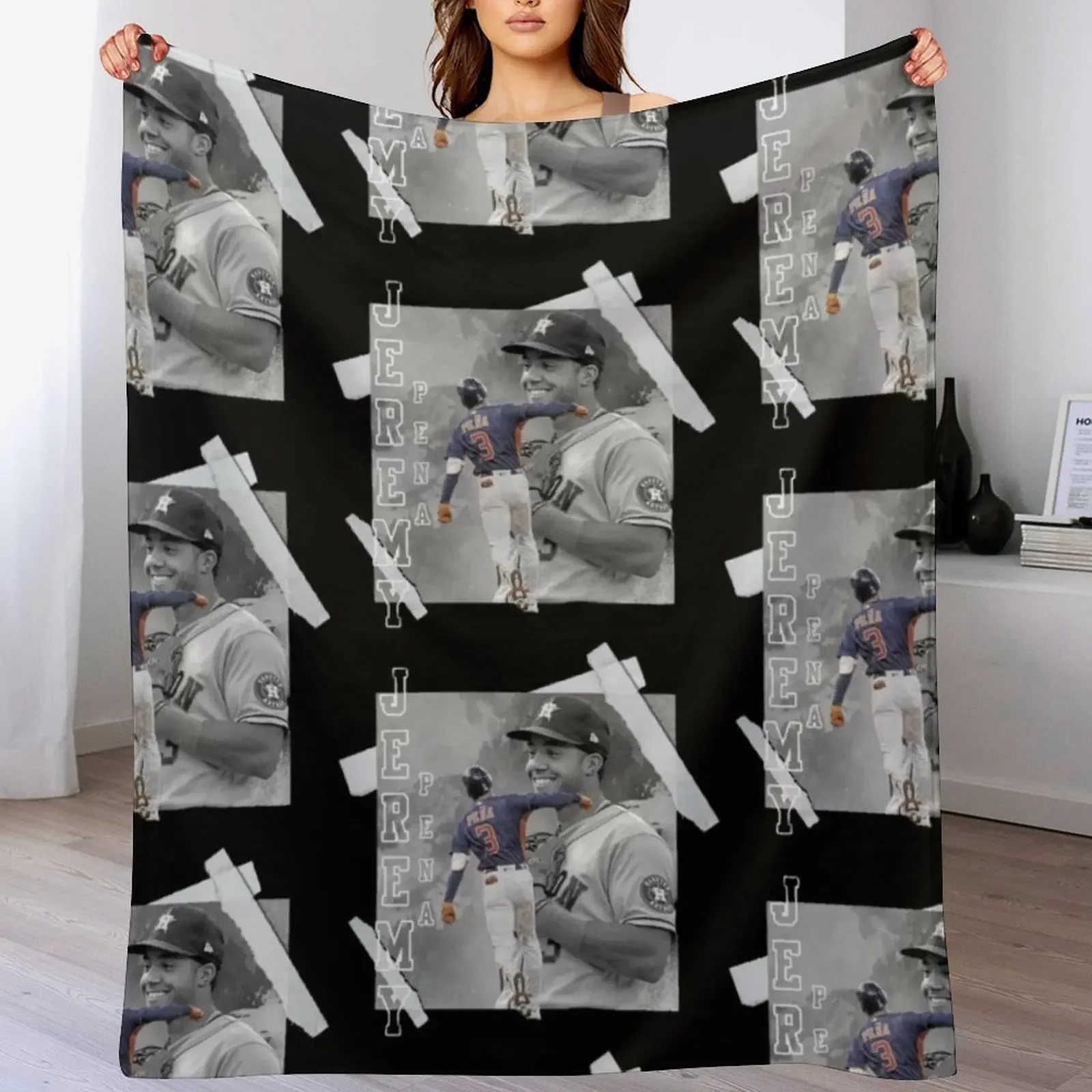 

Jeremy Pena Throw Blanket Cozy Throw Blanket Birthday Gift for Him Her
