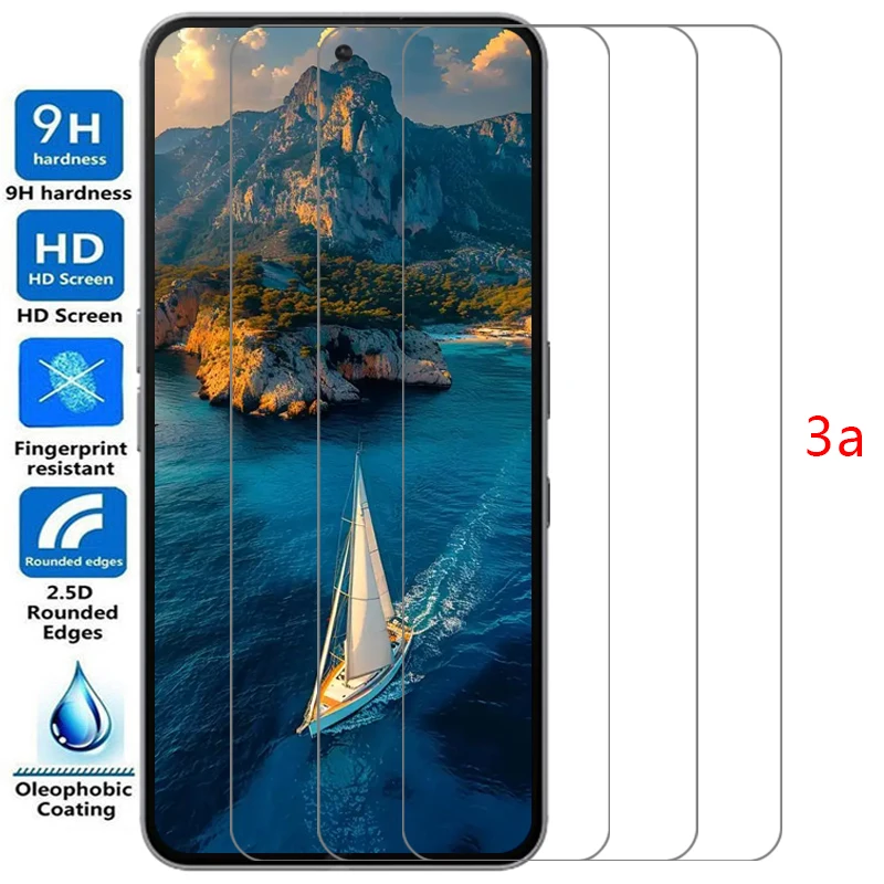 حافظة لهاتف لا شيء هاتف 3a برو من الزجاج المقسى على هاتف 3a 3 a a3 3apro غطاء خلفي 360 لا شيء هاتف لا شيء 3a لا شيء #1