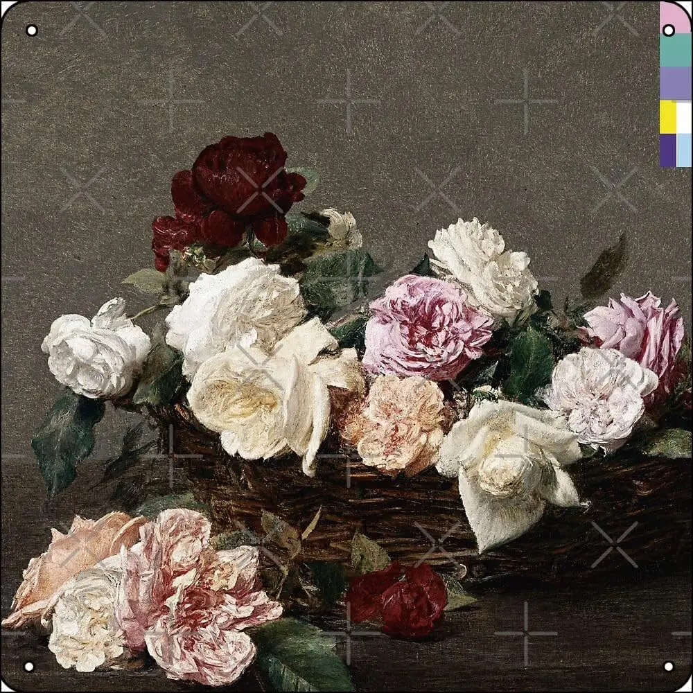 New Order - Power, Corruption & Lies Poster Metal Sign 12 x 12 inches Funny for Home Man Cave Garage Wall Decorations