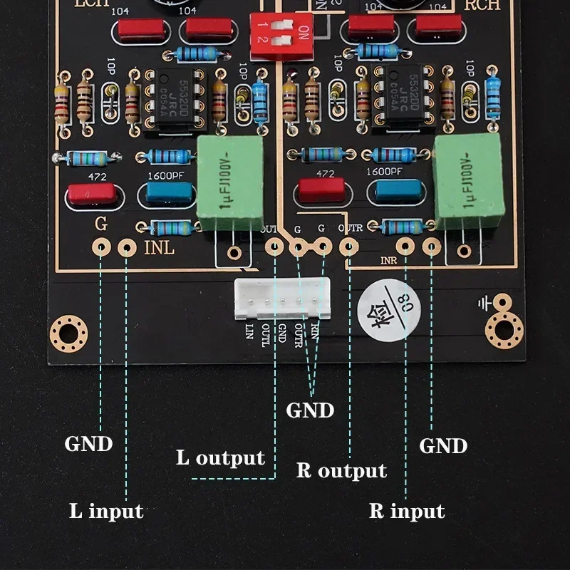 

NE5532 LME49720N DUAL Line Vinyl Phonograph Amplifier Board MM MC Phonograph Amplifier Board Sound Is Exquisite Diy Audio Amp
